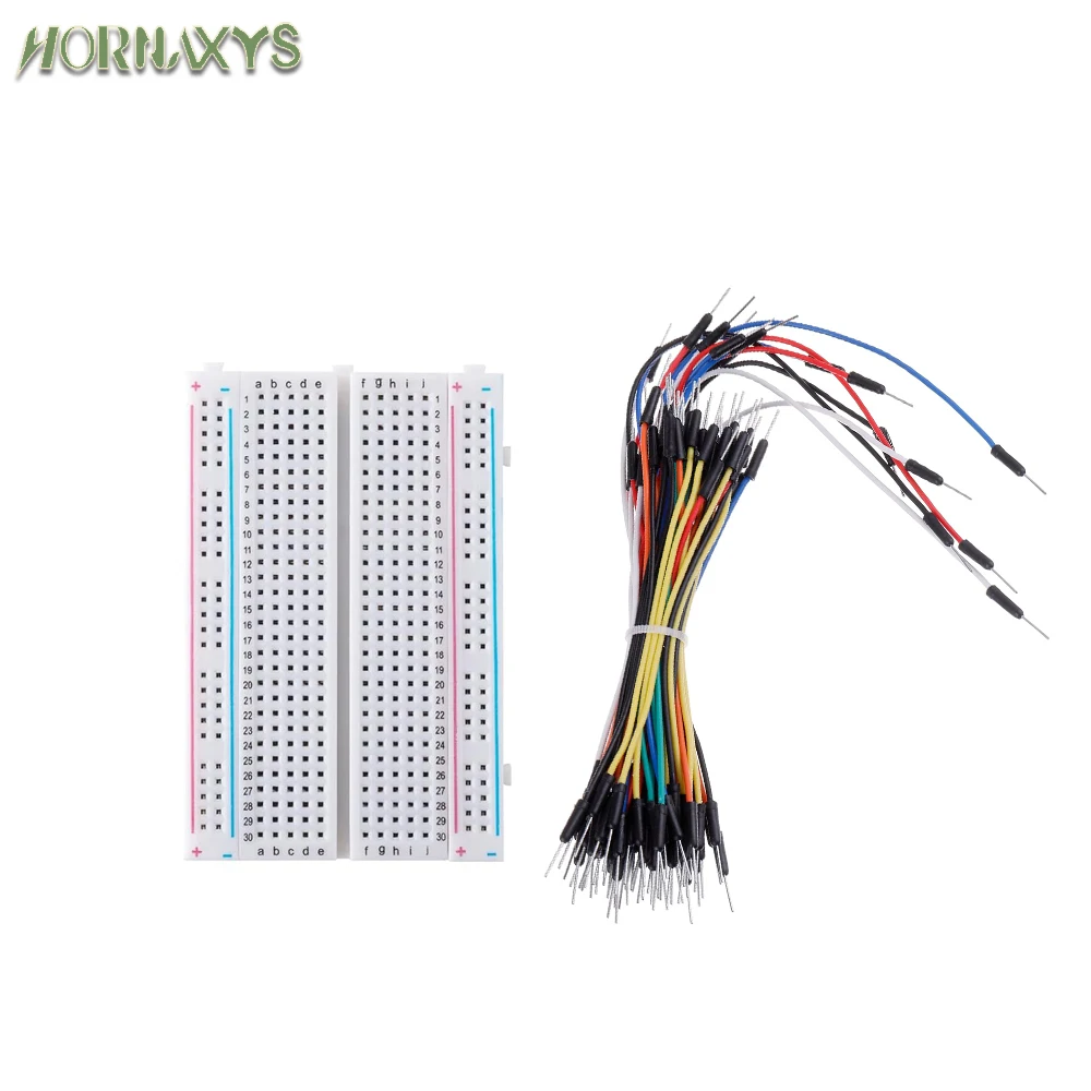 MB-102 Prototyp-Breadboard 400 830 Punkte lötfreies PCB-Breadboard Überbrückungsdrähte Kabelbrett DIY Dupont-Draht für Arduino-Kit