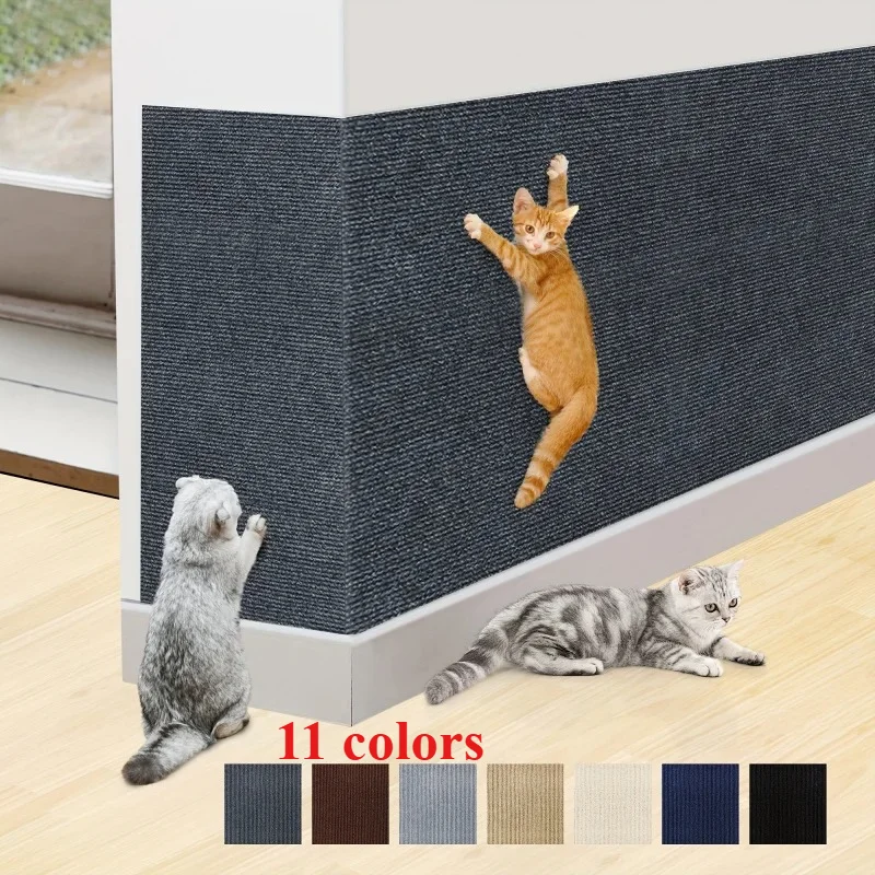 4 Sizes Can Be Trimmed Cat Scratch Pad Cat Scratch Sofa Scratch Sticker Self-Adhesive Carpet Cat Scratch Board Cat Accessories