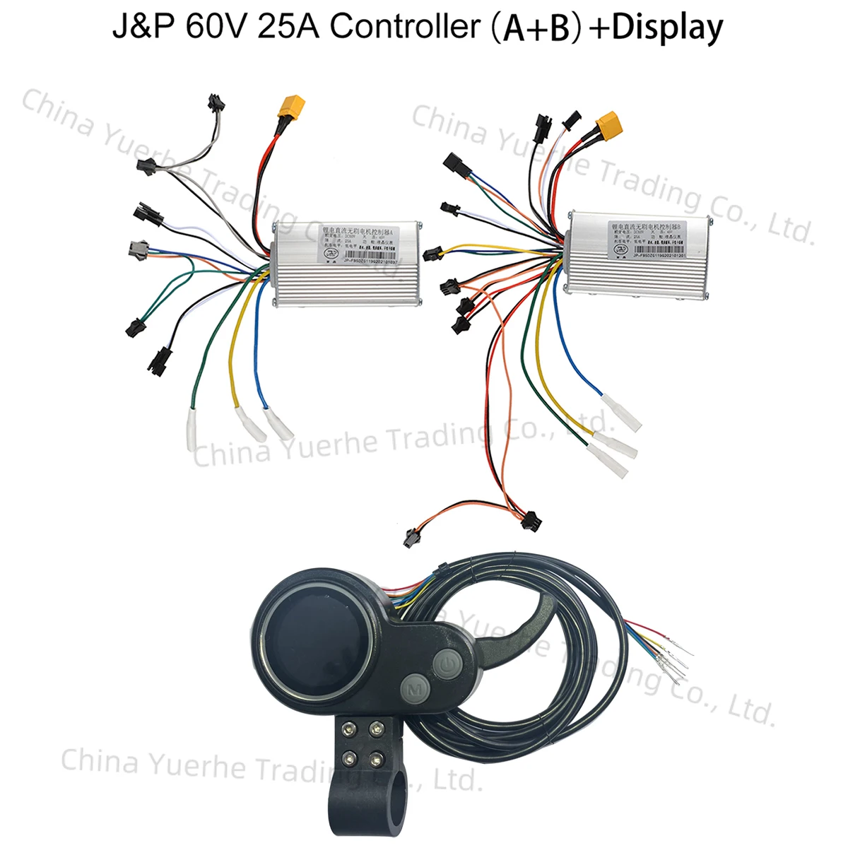 

JP 52V 60V 25A 37A 45A Электрический скутер Бесщеточный контроллер постоянного тока Дисплей инструмента Полный набор для E Scuter Trotinette Запасные части