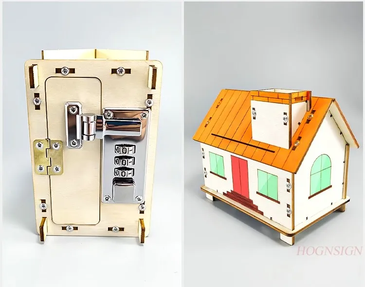 Physics teaching Science toys children's experiments handmade materials house passwords safes stem technology small inventions