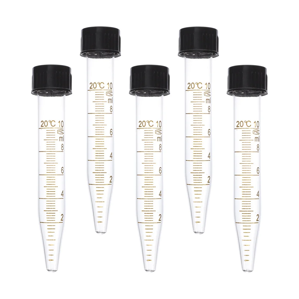 

5 Pcs Test Tubes Centrifugal Small Storage with Lids Vials Laboratory Caps Chemistry