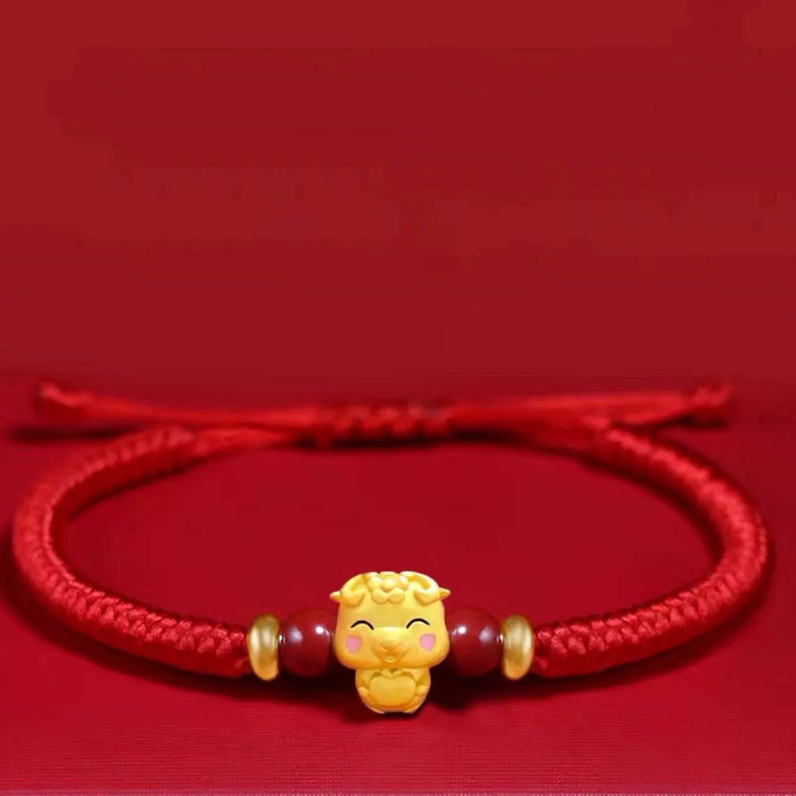 12 Constellation Zodiac Sign Adjustable Couple Bracelet Lucky Red Rope Charm Animal Pendant Bracelet for Women Men Birthday Gift