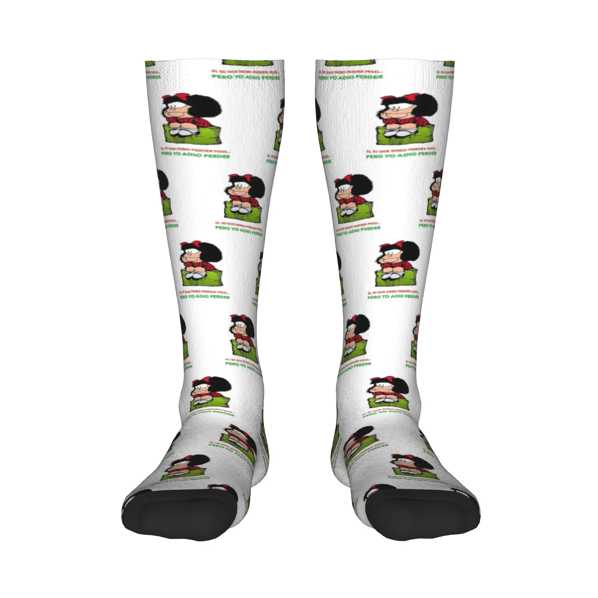 

All Seasons Crew Stockings Mafalda Quino Comics Socks Harajuku Fashion Hip Hop Long Socks Accessories for Men Women Gifts