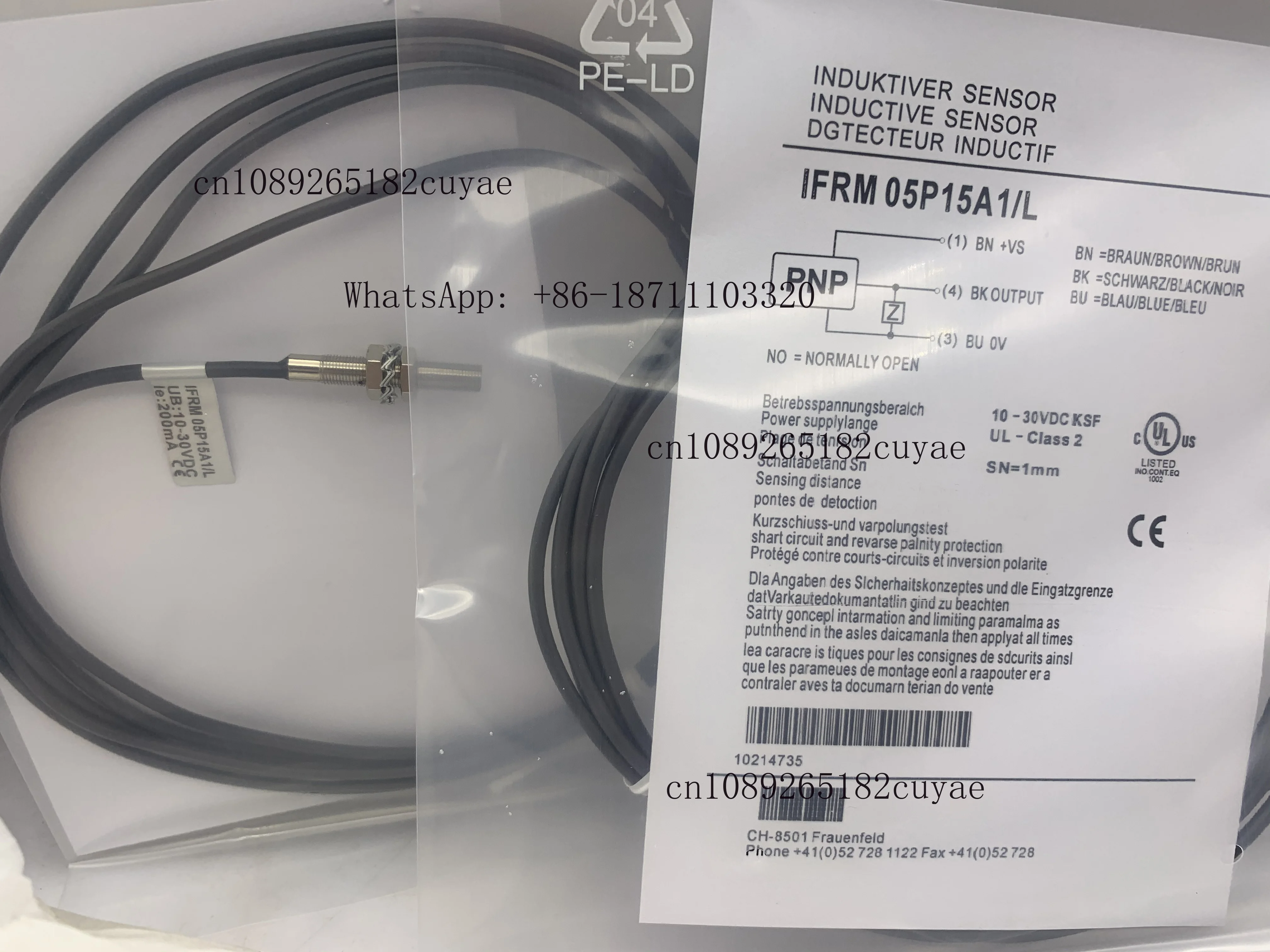 Fast Delivery IFRM 05P15A1/L IFRM 05N15A1/L  Proximity Switch One-year Warranty