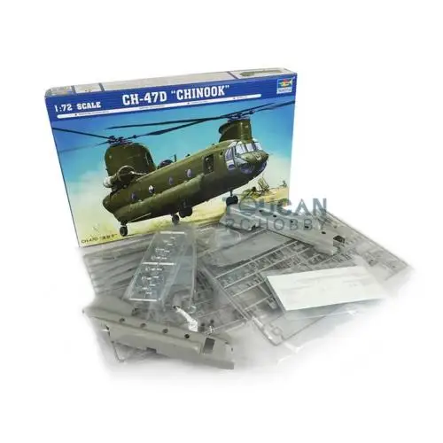 Trumpeter 01622 1/72 CH-47D Chinook Transport Helicopter Static Kit Model DIY for Collecting TH05334-SMT2