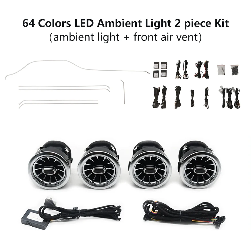 W447 Auto Lighting System Atmosphere Light 64 Colors LED Car Interior Ambient Light Kit Suitable For Mercedes Benz V-class W447