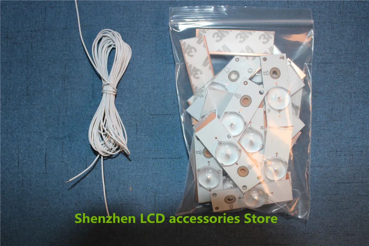 40 أجزاء/وحدة حبة LCD الخلفية لمبة LED مستقيم أسفل الخلفية الخرز استبدال الأصلي كبيرة زر مصباح الخرز 3V