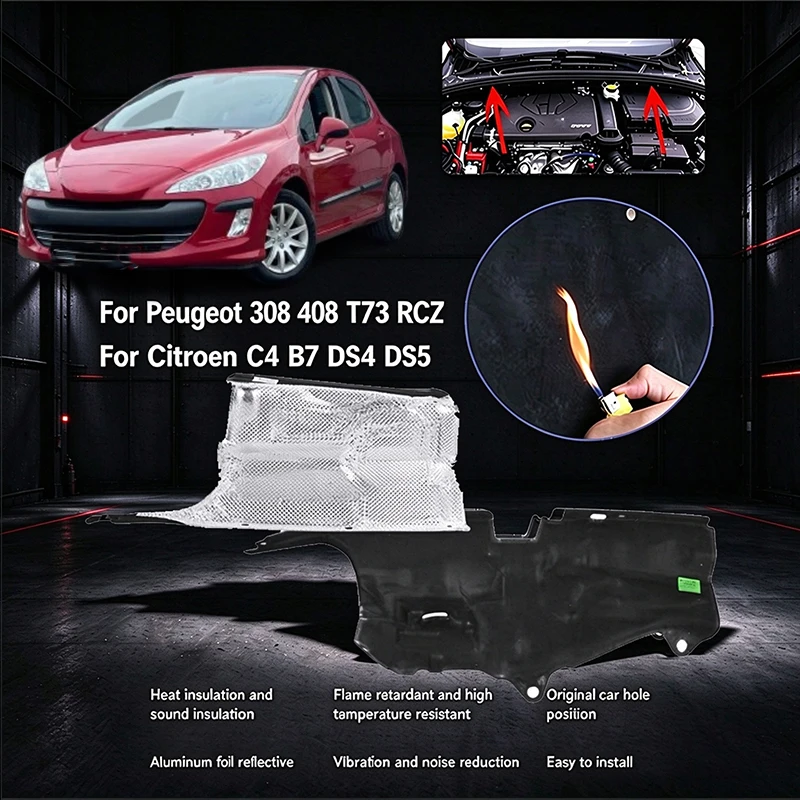 9676192980 9676193080 Car Original New BULKHEAD SOUND PROOFING 7482AK 7482AJ For Citroen C4 B7 DS4 DS5 Peugeot 308 408 T73 RCZ