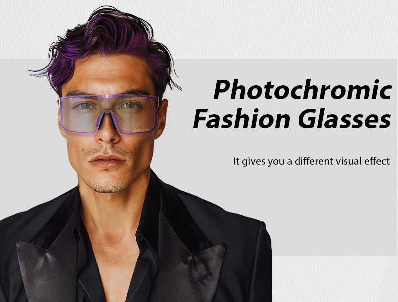 Kapvoe 2026 Photochrome Wanderbrille Radsport-Sonnenbrille für Männer und Frauen Laufbrille Mountainbike-Brille Sport-MTB-Brille – Detail 4