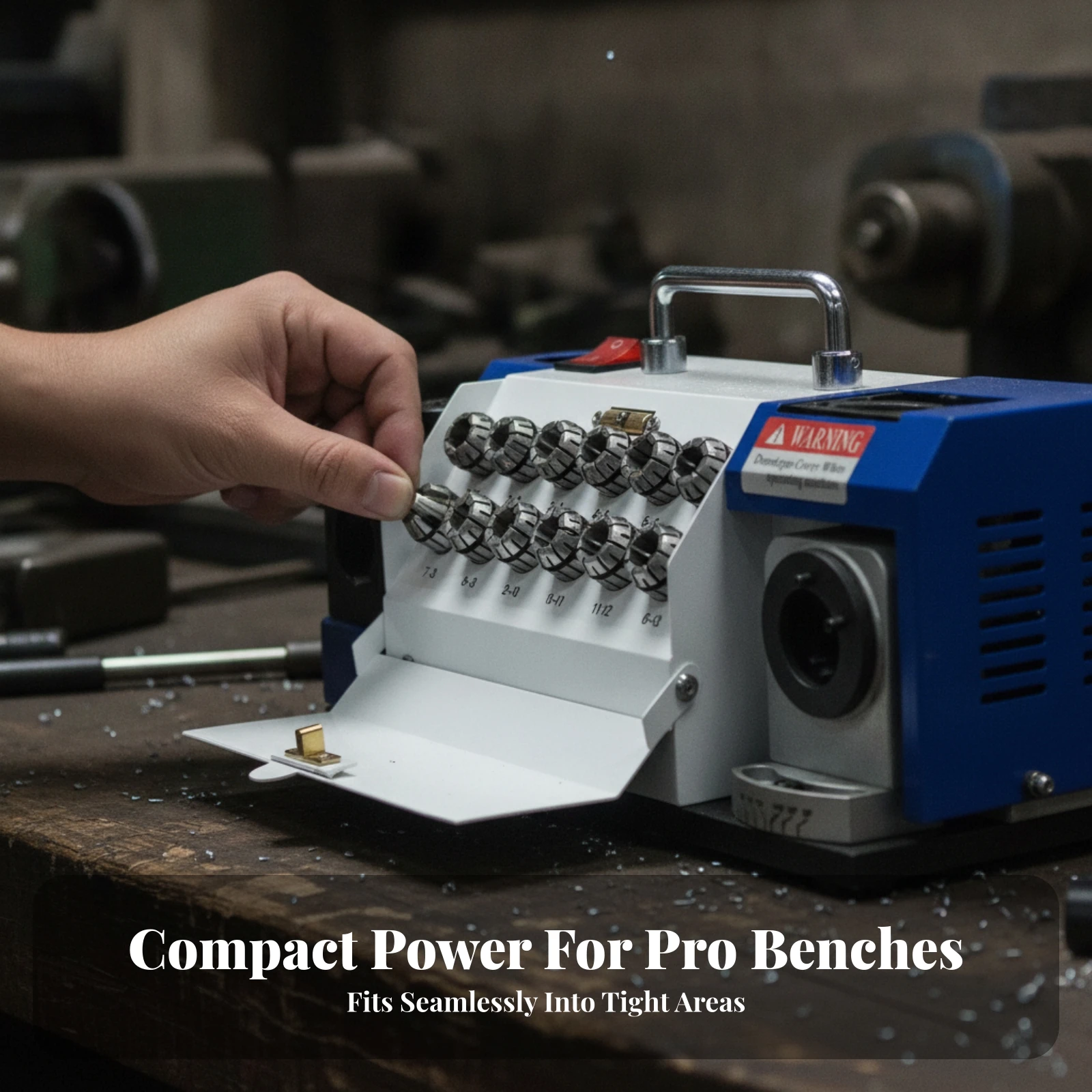 Benchtop Drill Bit Grinder Professional Electric Drill Bit Grinder Tool Industrial-Strength Quick for Machinists, Workshops