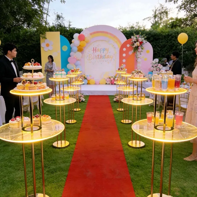 Flower Rdisplay Stand Candy Rack For Dessert Table Wedding Hall Road Guide Ornament Table Party Birthday Showcase Home Decor