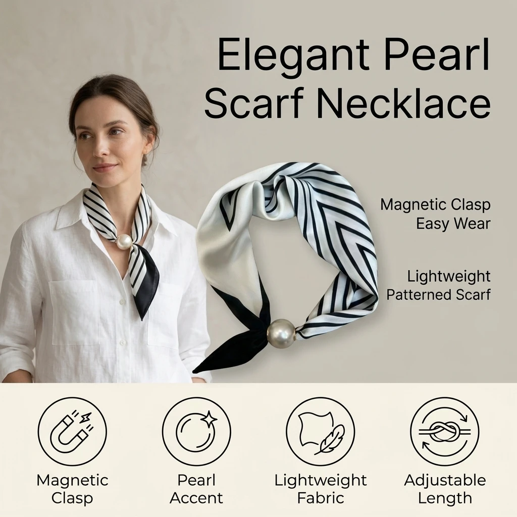 Modische Perlen-Magnetverschlu – Pearl Trim Chain Bewertung und Preis
