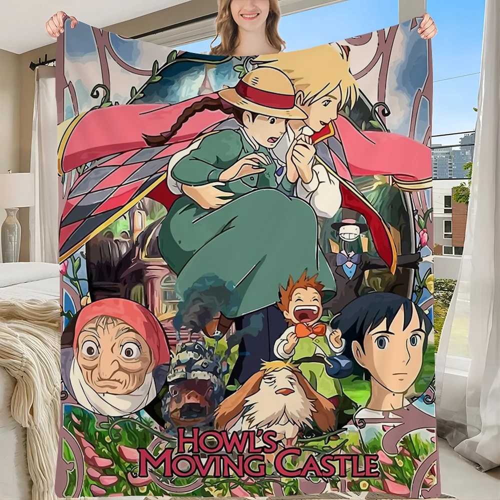 

Studio Ghibli Howls Moving Castle Tapestry Anime Tapestry Hippie Flower Wall Carpets Dorm Decor Wall Hanging Home Decor