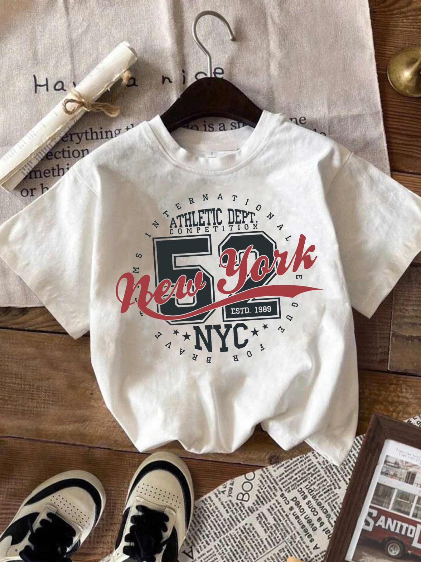 

Large size round neck women T-shirt short sleeve wild printed T-shirt elastic soft half sleeve T-shirt