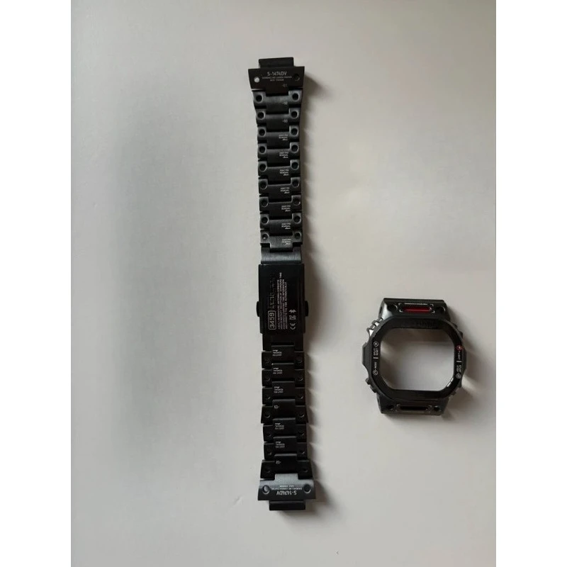 For Casio GWBX5600 Silver Stainless Steel 316 Case & Strap, Precise Hole Alignment, Clear Print - view 3