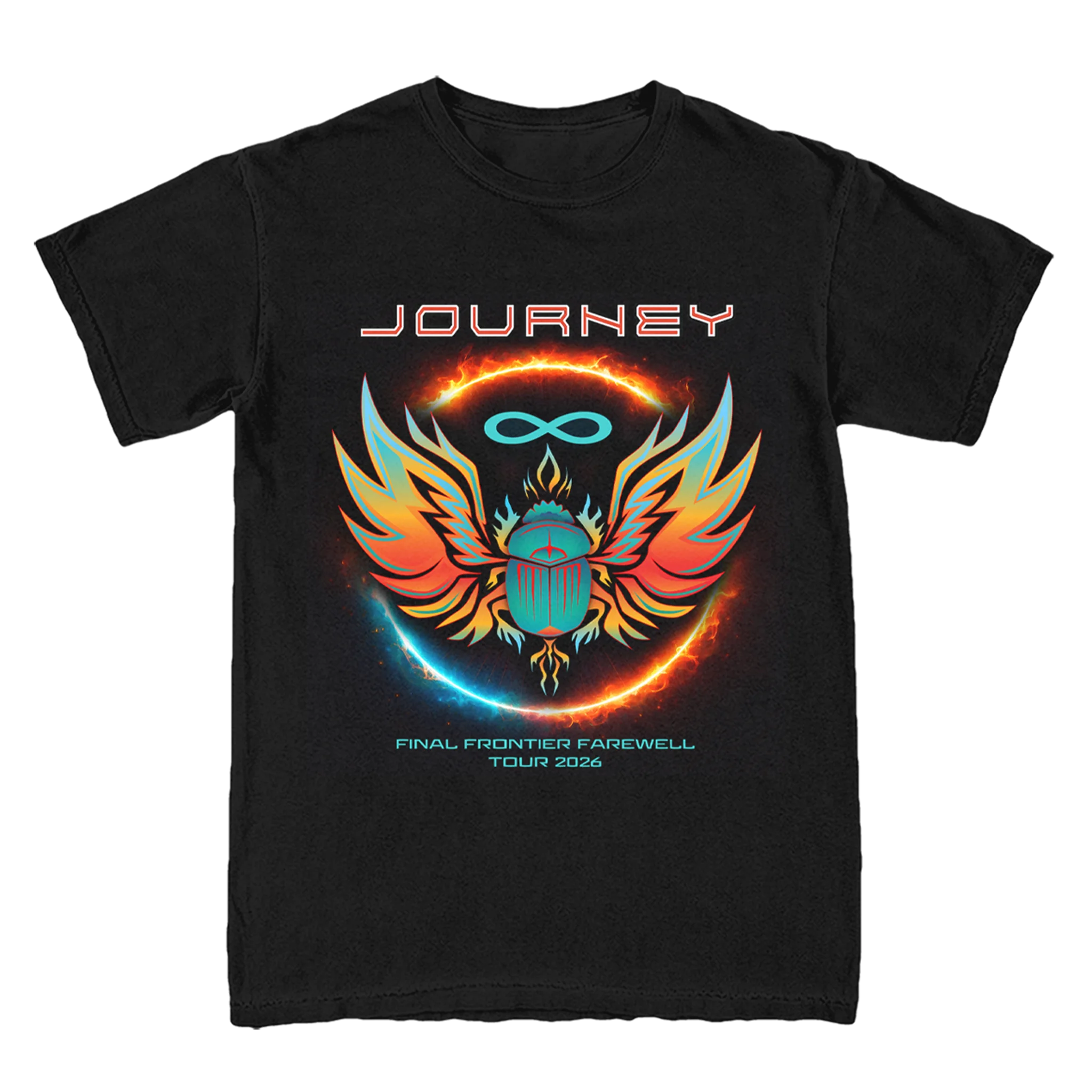 Journey Final Frontier Tour 2026 Graphic T-shirt Men Women Rock Band Casual Cotton Short Sleeve Streetwear Tee