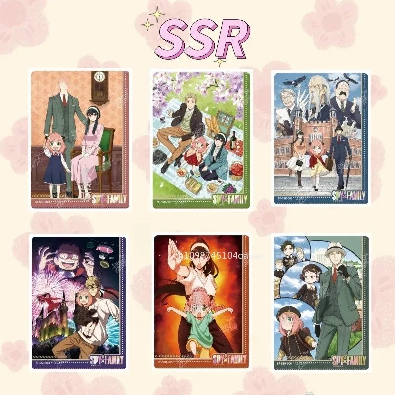 بطاقات عائلة تجسس أصلية يورانيا لويد أنيا مزور بوند فورجر ملف بطاقة سميكة كارتون أنيمي الطرفية جمع بطاقة لعبة هدية #1