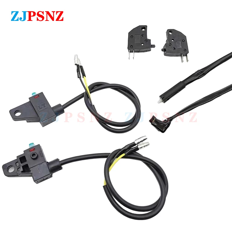 Right And Left Front Brake Stop Light Switch Press Button Brake Line Wires For Motorcycle E-bike Scooter Universal Switch Button