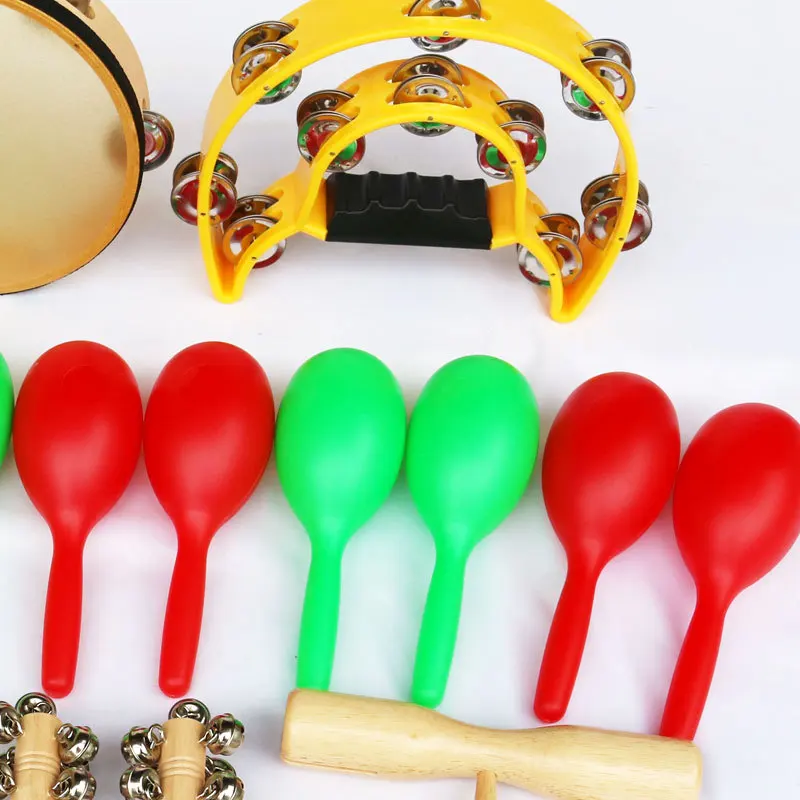 Orff Selected 46-Piece Children's Musical Instruments Set, Orff Percussion Kit for Kids, Educational Toy Music Corner