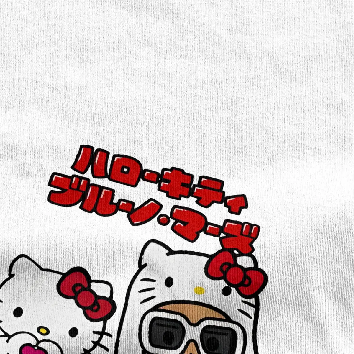 Men Bruno Mars X Hello Kitty Tokyo Japan Love T Shirts Cotton Clothing Summer T Shirt Round Neck Hipster Tshirt Plus Size 5XL