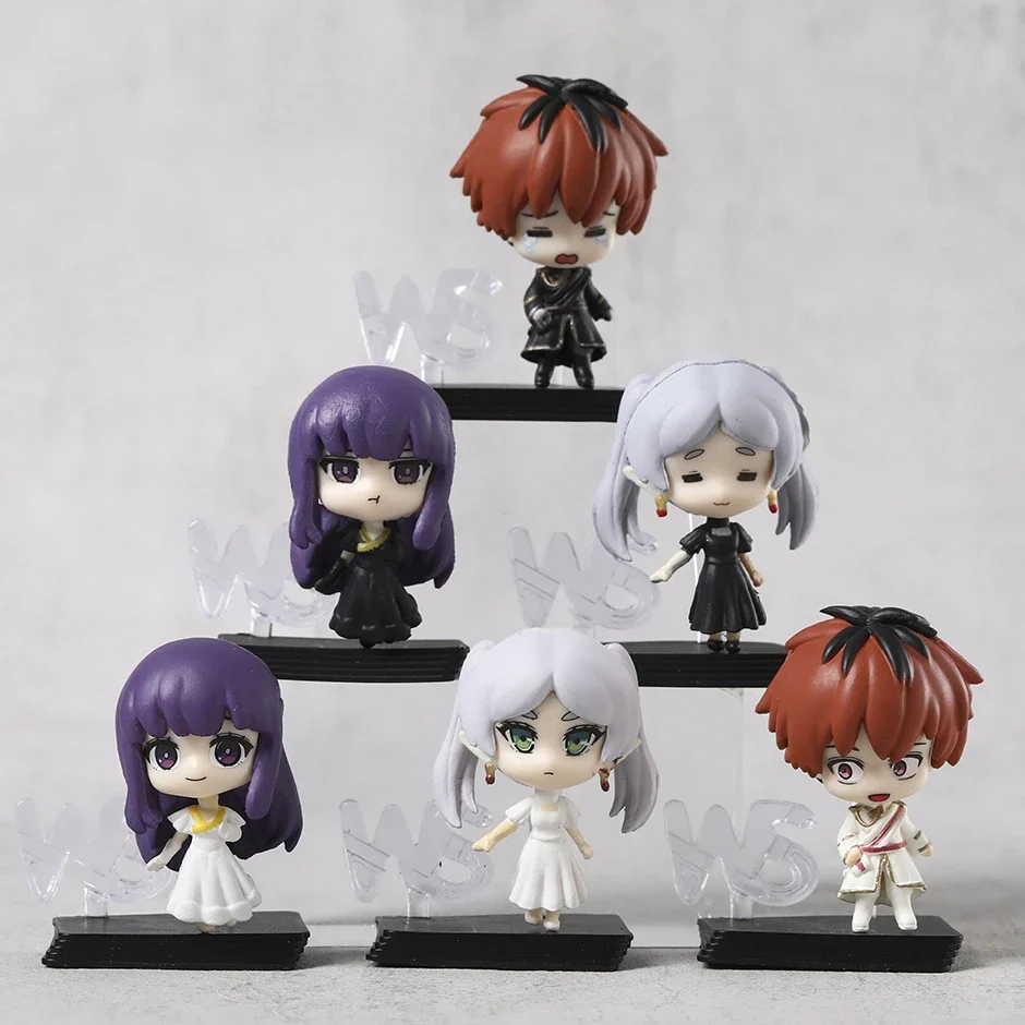 

Frieren Beyond Journey's End Gashapon Shirokuro Capsule Q Figures PVC Model Toys Anime Dolls 6pcs/set