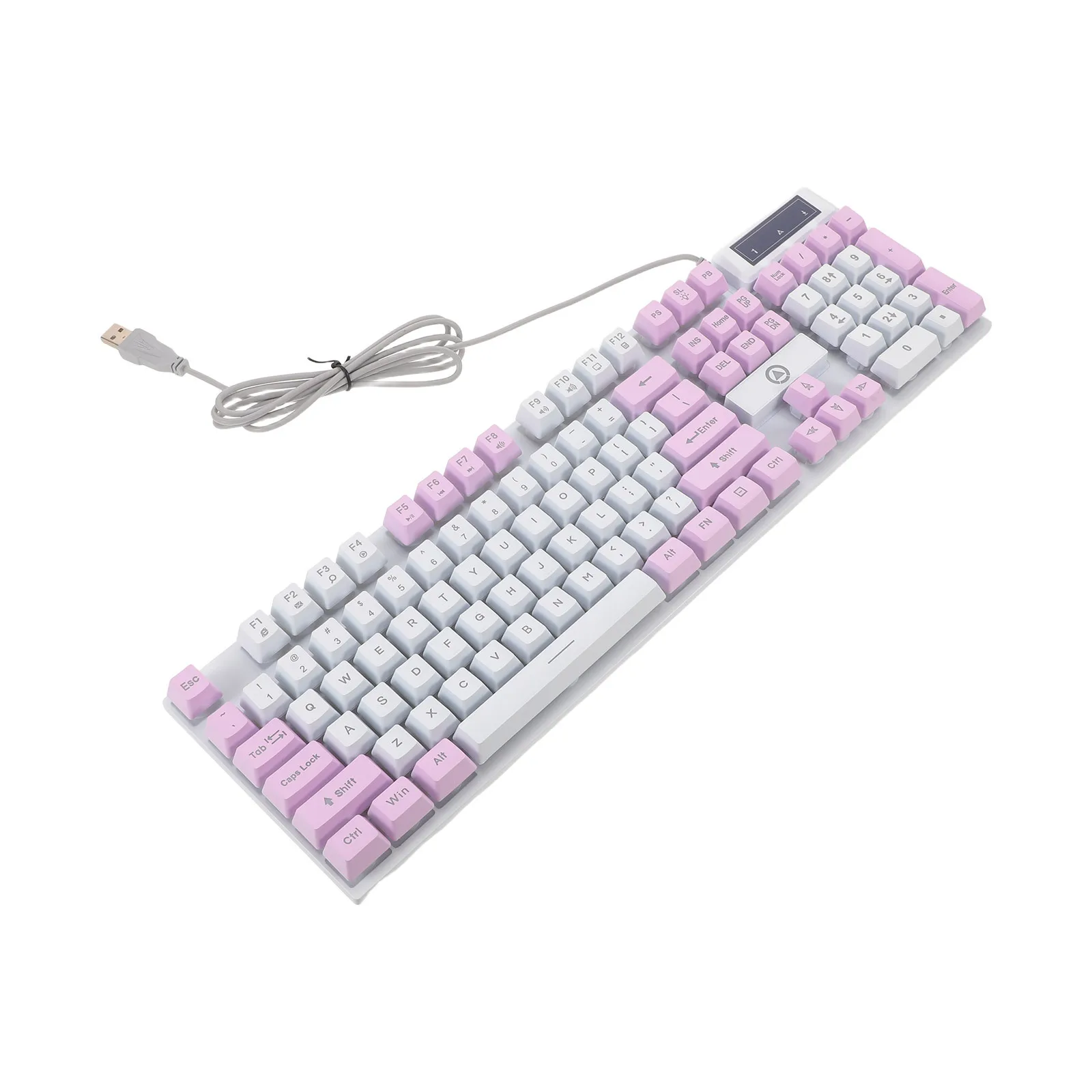 

Rgb Backlit Mechanical Keyboard 104 Keys Wired USB Gaming Keyboard for Pc Laptop Retro Typewriter LED Gaming Keypad