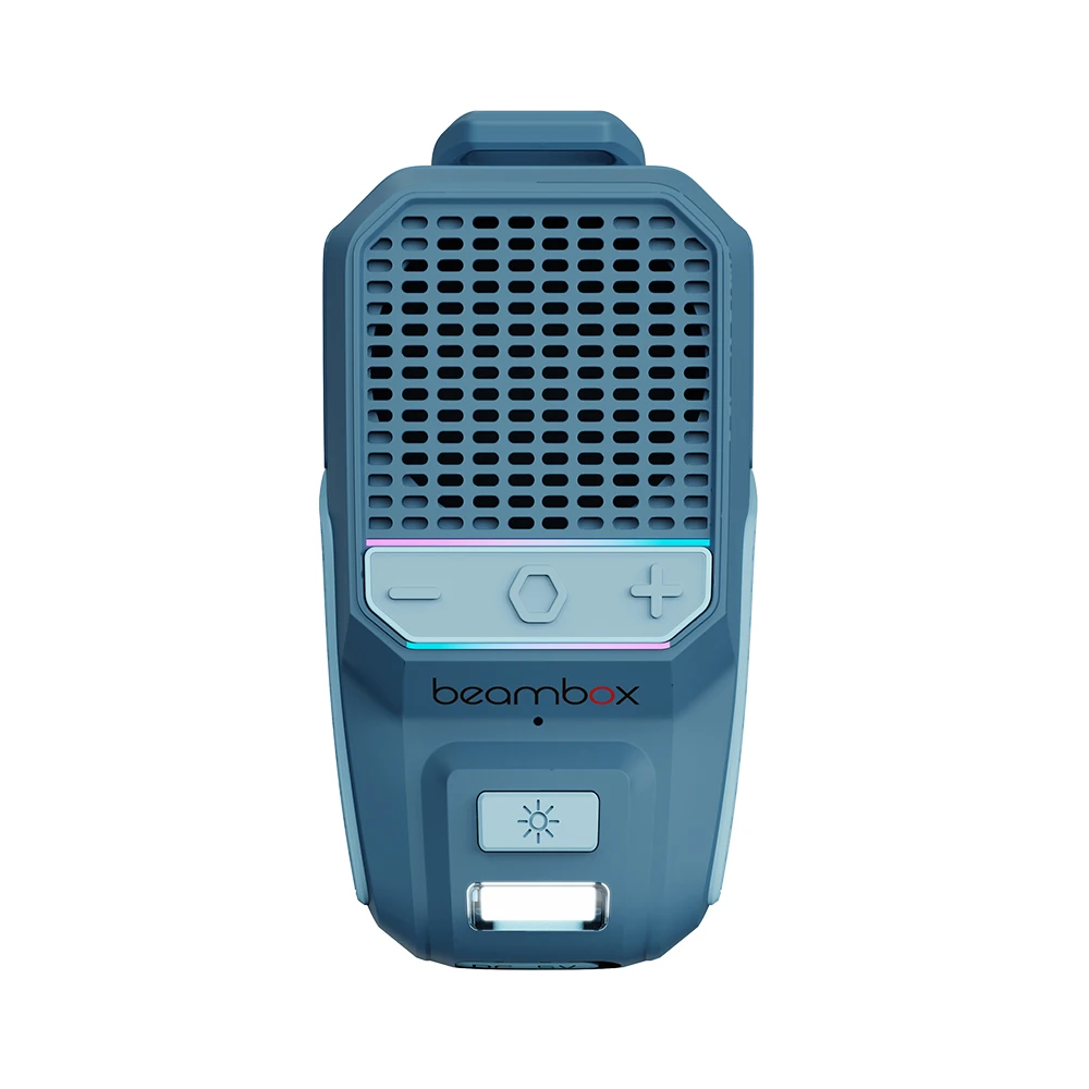 RTS 2025 Tragbarer BT-Lautsprecher, wasserdichte Mini-Spieluhr, tragbar, zum Aufstecken, für Outdoor-Sportarten, freihändiger Telefonanruf, Audio, RGB