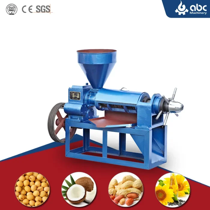 Screw Screw Oil Press Hemp Soybean Sunflower Mini Coconut Oil Press Machine