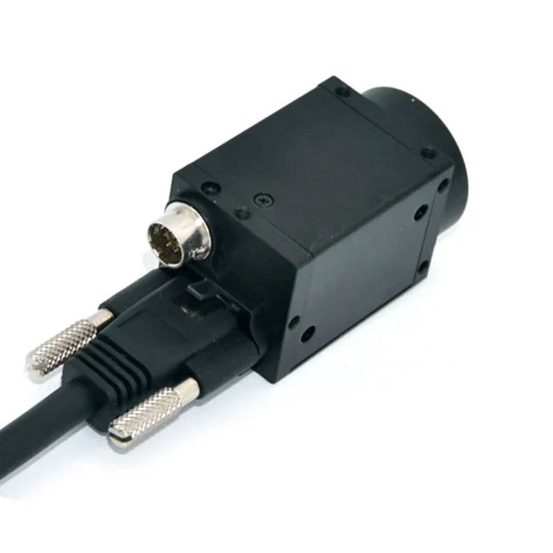 Cabo de rede Gigabit RJ45 GIGE GIGE Cat 6 CCD Cabo de rede de câmera industrial com trava fixa 20mm Basler Haikang estático