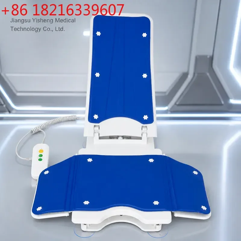 Electric Lift Bath Chair for Elderly Household Multi Functional Foldable Bathtub Stool Simple Design Nursing Home Care Aid