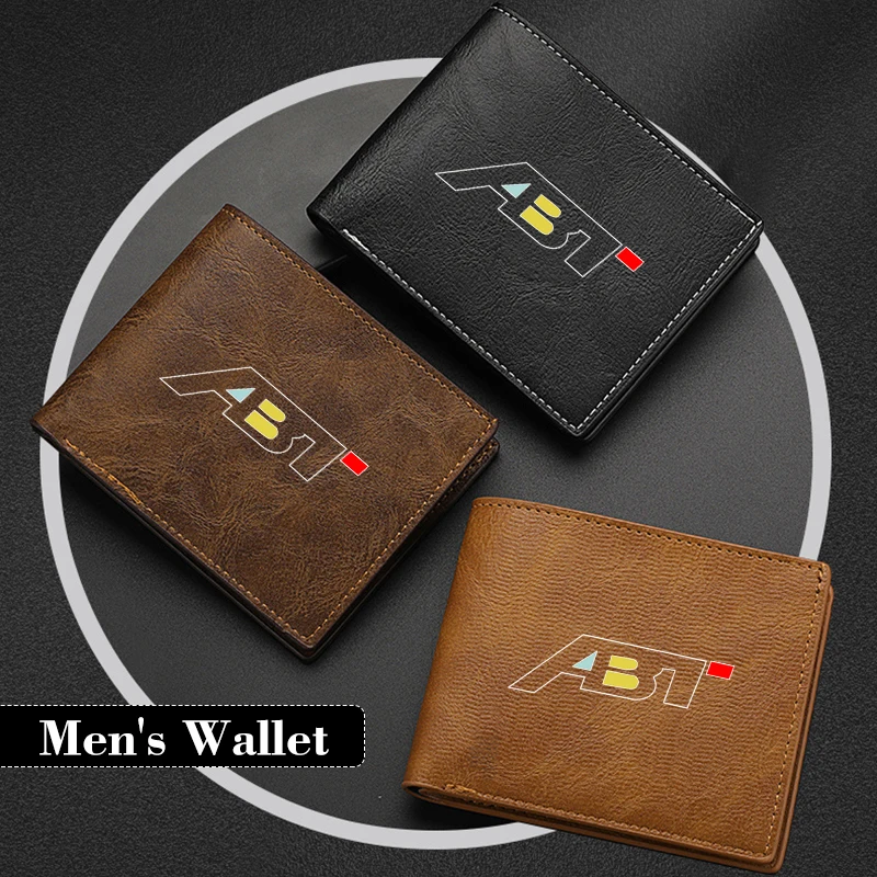 Автомобильный мужской короткий кошелек для монет Dibao Card Bag Деловой кошелек Аксессуары для Audi Q5 Q7 Q3 A3 A4 A6 A5 A1 S1 S3 S4 RS5 RS6 A7 A8 Q2