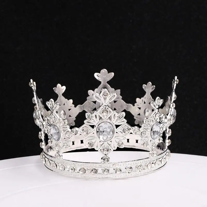 U6XE Cristal bebé para diamantes imitación Mini diadema boda princesa niñas decoración fiesta