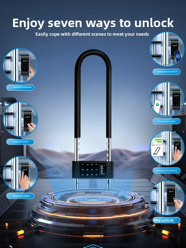 

Замок с паролем, U-образный замок, замок с отпечатком пальца, замок для двойных дверей, U-образный электронный замок для витрин, замок для стеклянных дверей, умный замок для дверей.