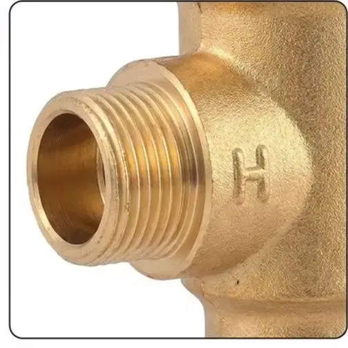 Gold Thermostatic Mixing Valve Precision Water Mixing Valve Brass Thermostatic Valve Fahrenheit Temperature Scale