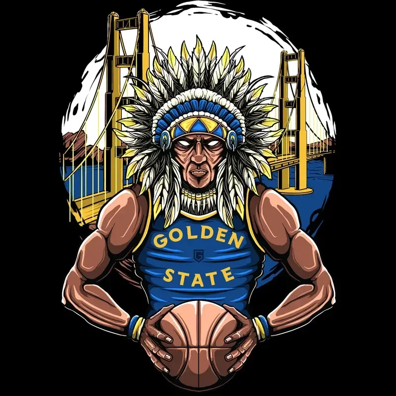 Golden State Warriors Basketball Men's T-Shirt