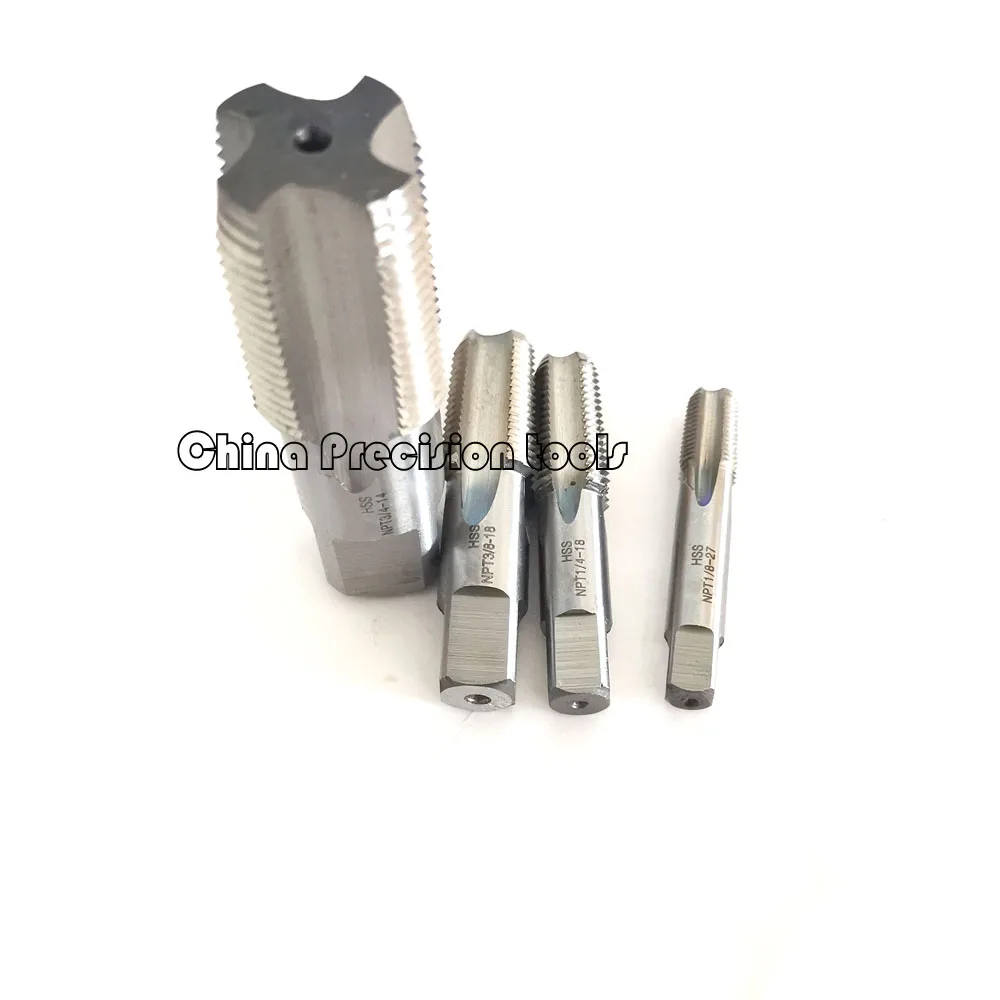 HSS pipe plug thread tap NPT NPTF NPSM 1/8 1/4 3/8 1/2 3/4 American Tapered males Pipe Tap NPS NPSF 1/8-27 1/4-18 3/8-18 1/2-14