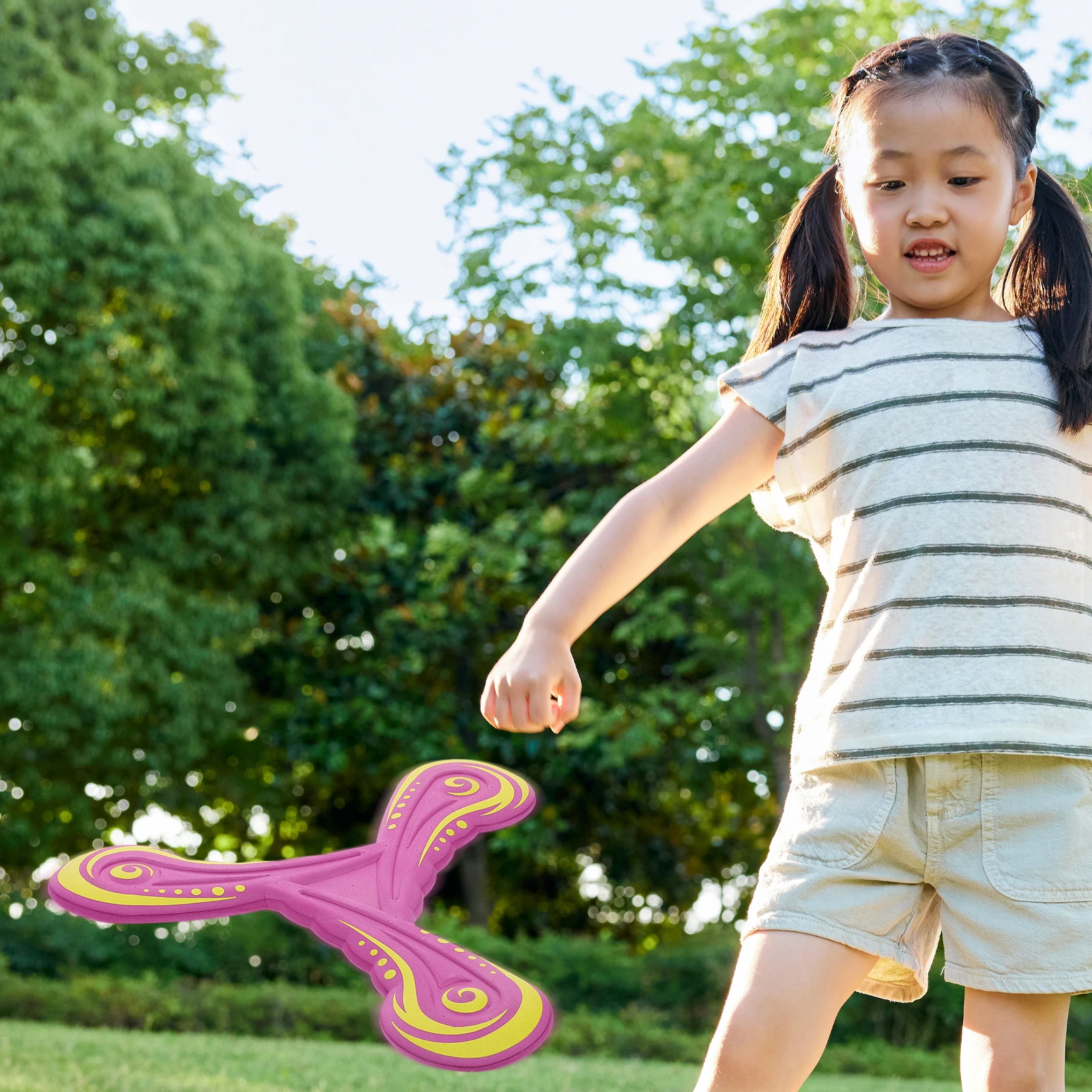 

Outdoor Boomerang Toys Soft Fun Sports Favor Kids Beginner Lightweight Backyard Games Beach Supplies Tossing Toy