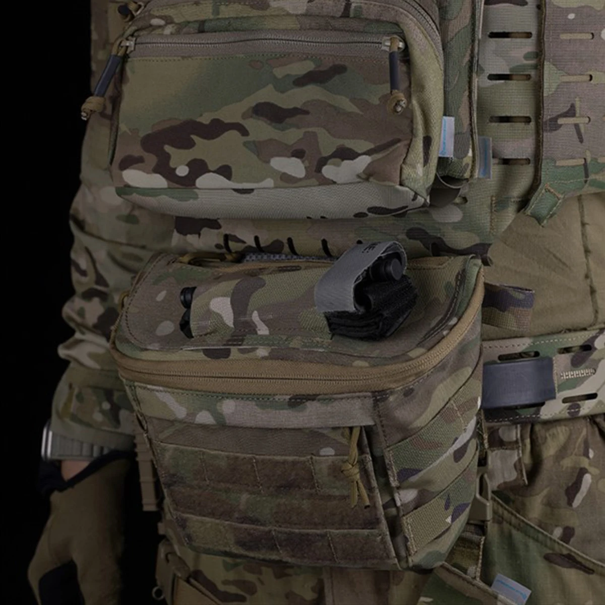 

Compact abdominal PC lower bag multifunctional quick release shoulder bag tactical vest chest equipment tactical tilt bag