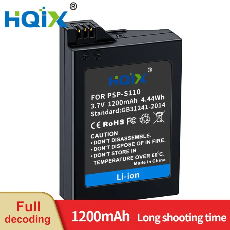 

HQIX for Sony PSP-2006 2007 2008 3000 3001 3002 3003 3004 3005 3006 3007 3008 Game Console PSP-S110 Charger Battery