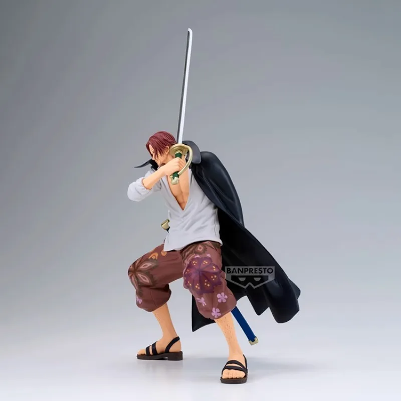 오리지널 반다이 원피스 Shanks Grandista 피규어 Banpresto 22cm 피규어 애니메이션 액션 모델 Collectible Figurals Brinquedos Toys
