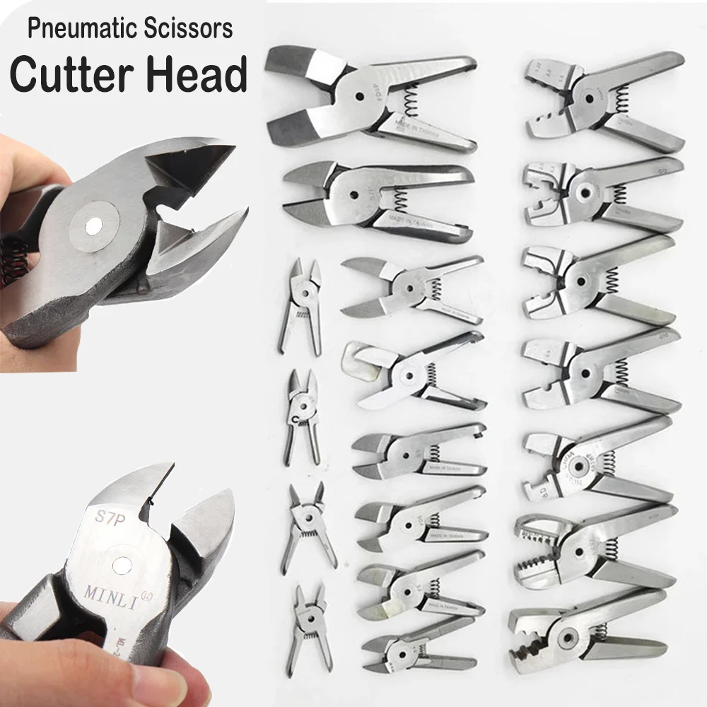 

S-Shaped Pneumatic Scissors Shears Cutter Head Air Nipper Metal Cutter blade Tool Part S4 S5 S7P S20 For HS-10T HS-20T HS-35P