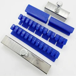 6 Pcs Car Adhesive Blue Glue Tabs Tools Kit Auto Body Repair Dent Removal Pulling Tabs Kit Pull Tabs for Car Dent & Ding Remover
