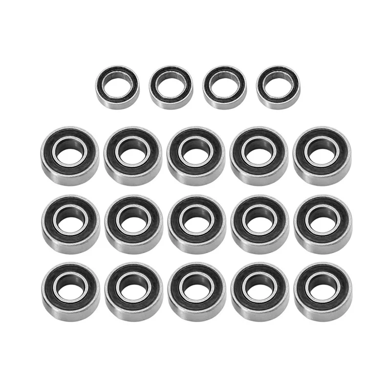 19Pcs Sealed Bearing Kit for Slash 2WD Bandit Stampede 2WD 1/10 RC Car Upgrade Parts Accessories