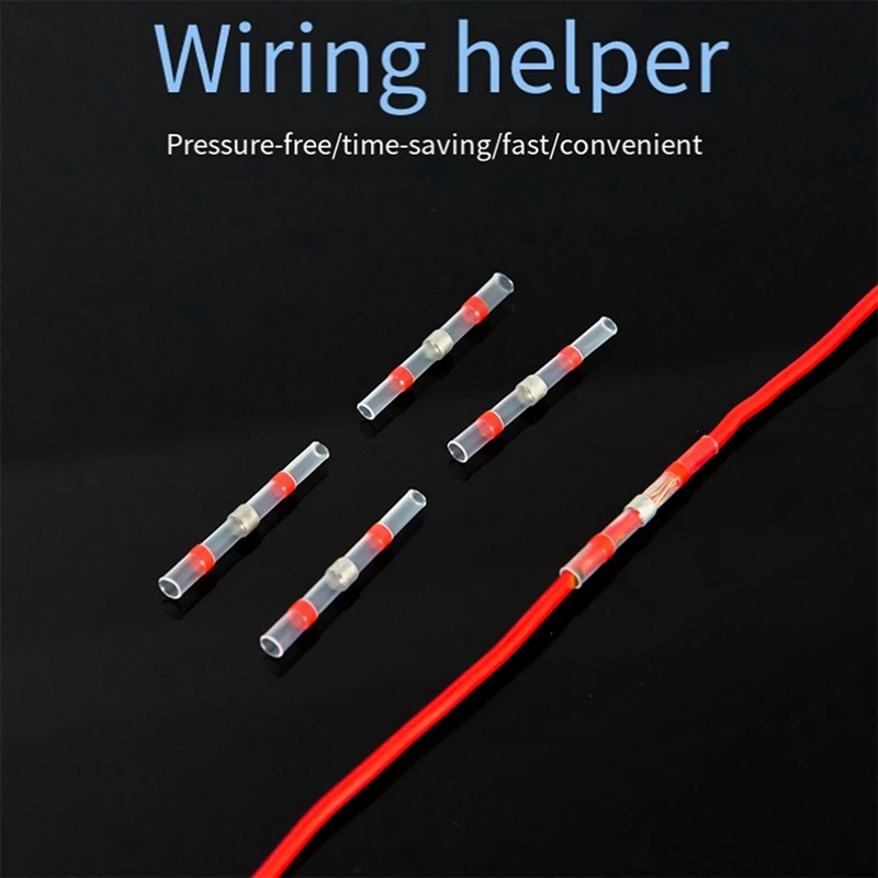 100 ชิ้นความร้อนหด Pressureless Solder แหวนปกป้อง Terminal ของ Joint และได้อย่างรวดเร็วเชื่อมท่อขนานทนทาน