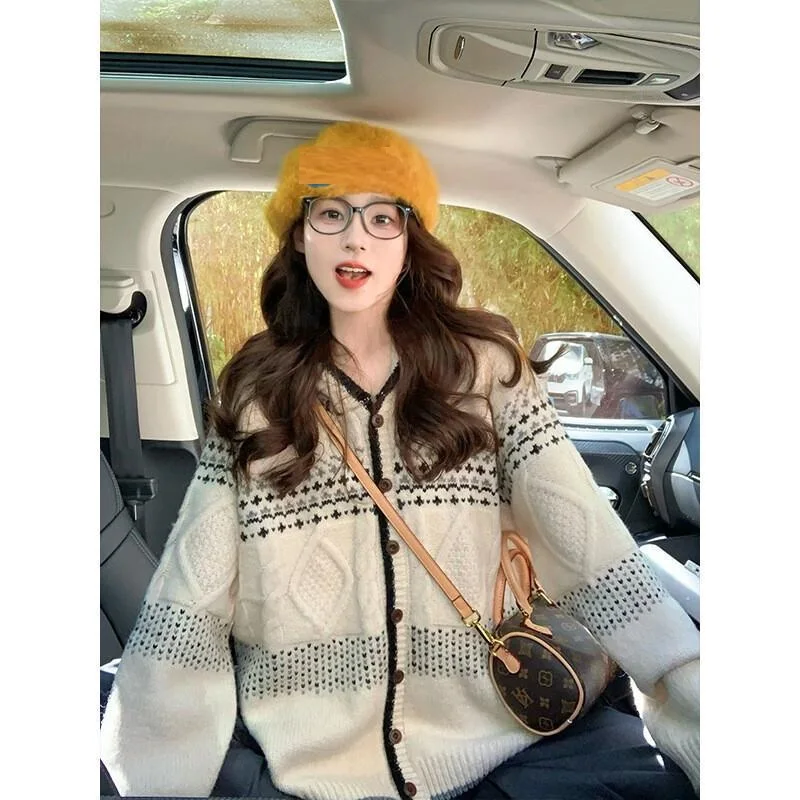 

Woman clothing Cardigan women Knitwear Woman clothes cardigan Winter clothes woman Female clothing tops Pullover New knit cozy