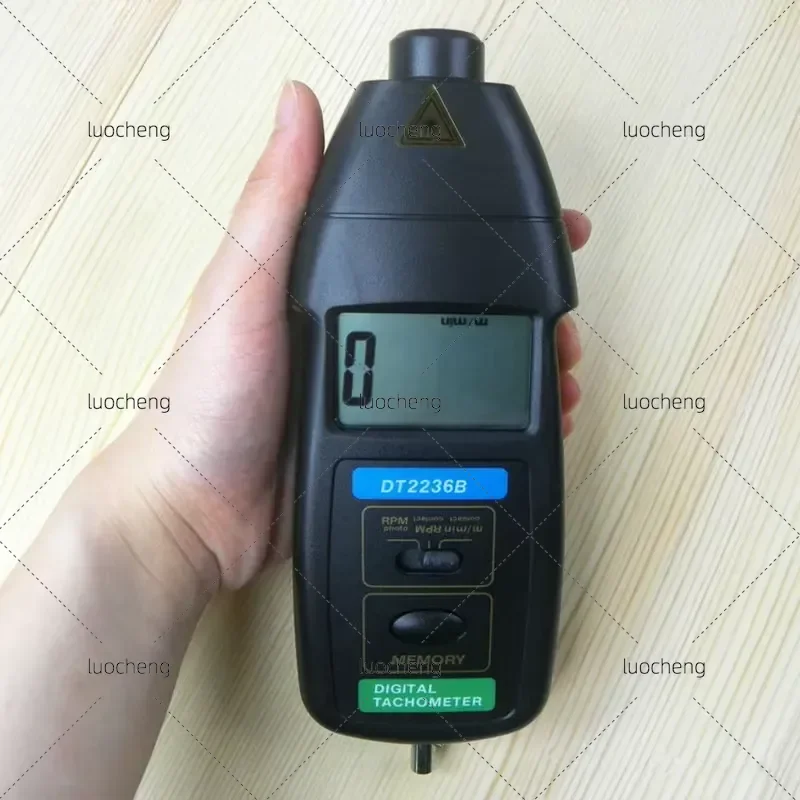 For DT-2236B Photoelectric and Contact Tachometer 2 in 1 RPM Meter Digital Laser Speed Tester Tacometro