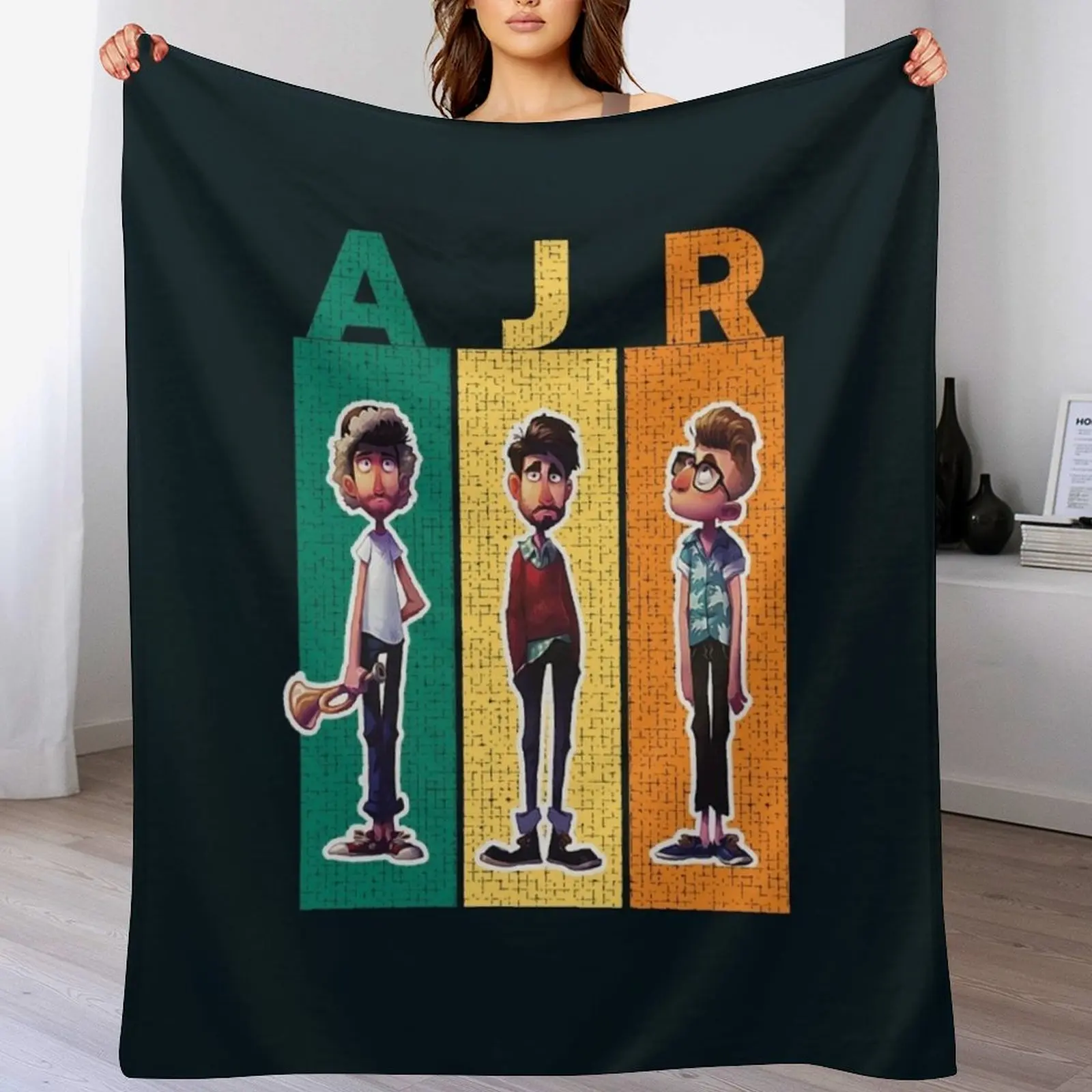 

AJR Throw Blanket warm for winter Extra Large Throw sofa bed Shaggy Blankets