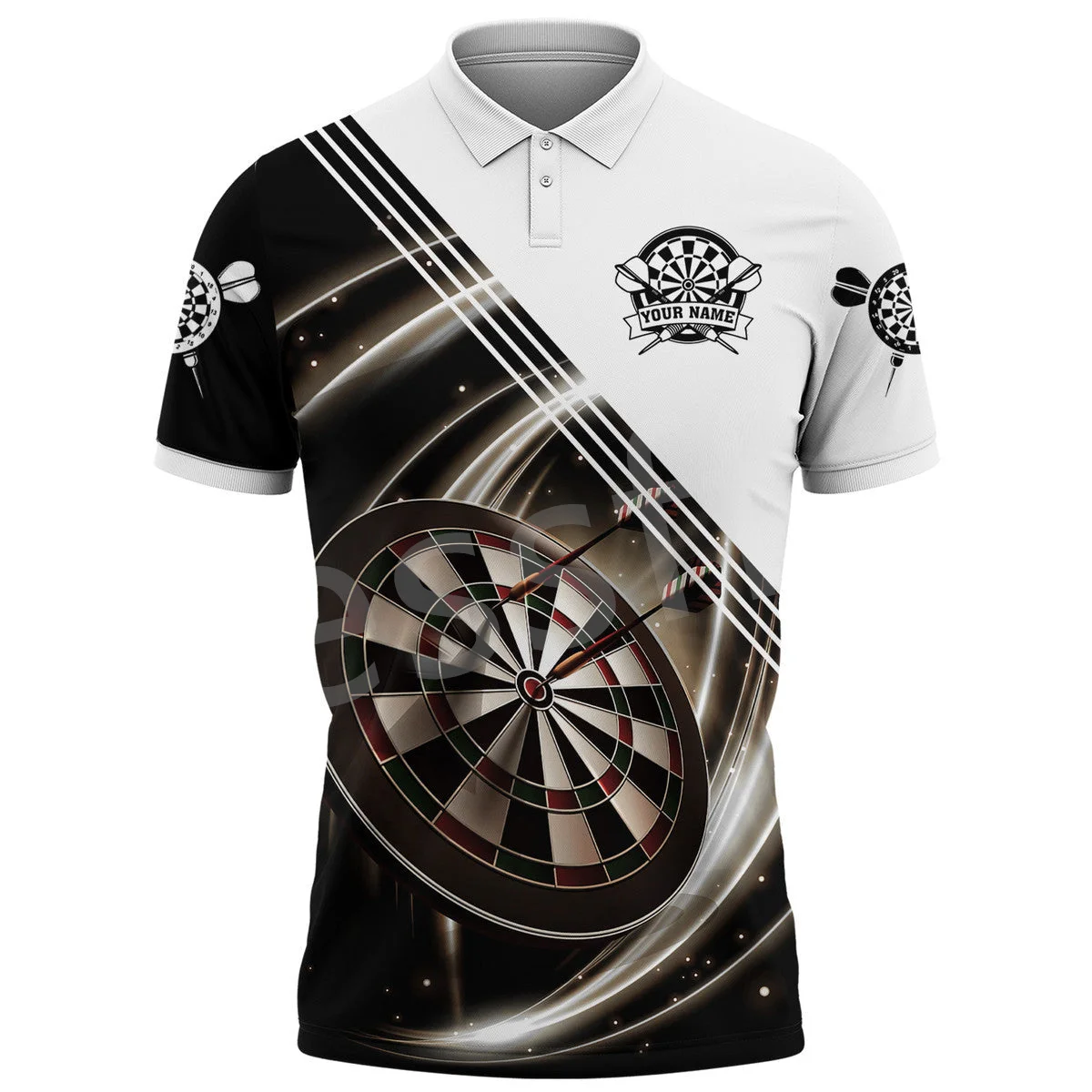 Tessffel NewFashion Sports Darts Beer Club Games 3DPrint Summer Polo Shirts Streetwear Short Sleeves T-Shirts Casual Clothing A2