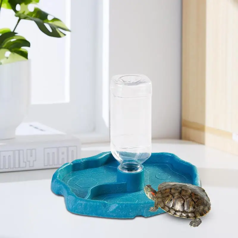 

Automatic Reptile Feeder 2 In 1 Automatic Water Food Feeding Lizard Turtle Dispenser Feeding Dish Water Bowl Water Dispenser