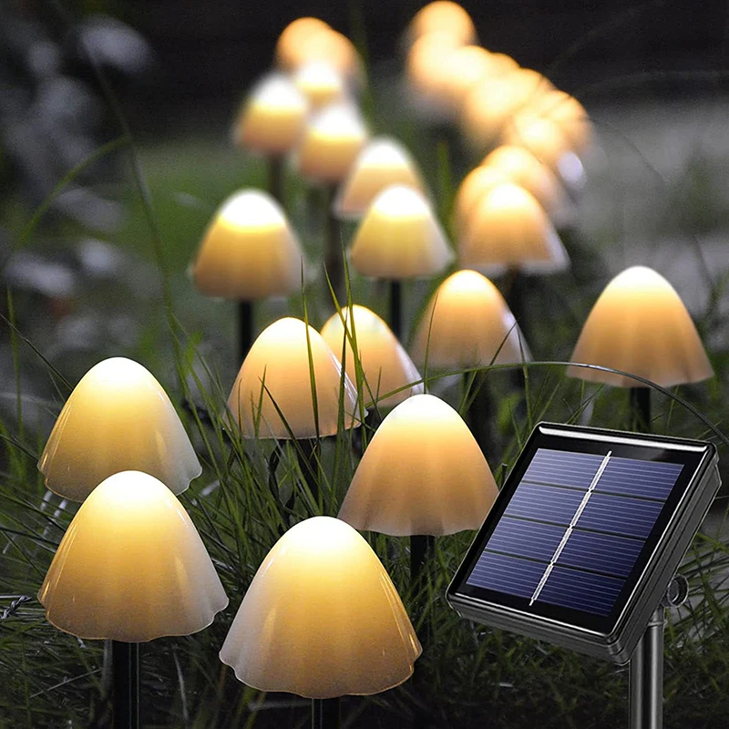 

Solar LED Outdoor Mushroom Light String IP44 Outdoor Light Strip Suitable For Christmas Decoration Courtyard Atmosphere Light